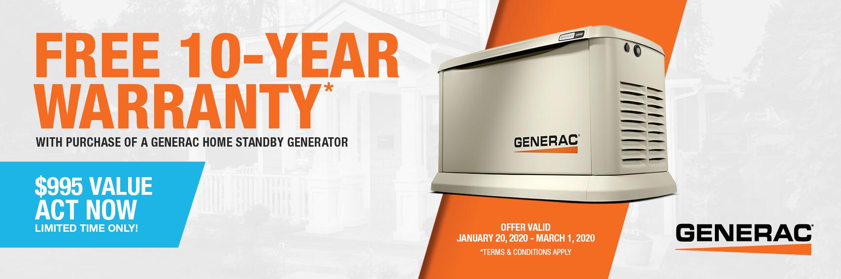 Homestandby Generator Deal | Warranty Offer | Generac Dealer | Metairie, LA